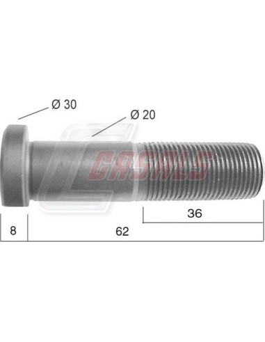 Tornillería de rueda para MERCEDES CASALS 21527