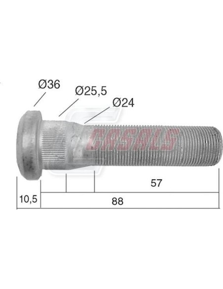 Tornillería de rueda para RENAULT CASALS 21529