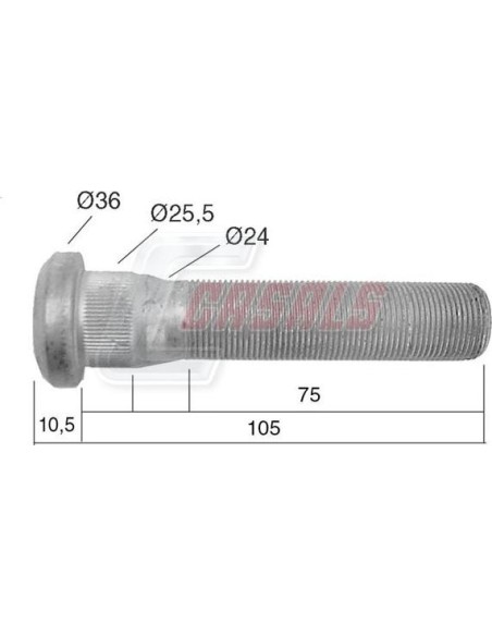 Tornillería de rueda para RENAULT CASALS 21531