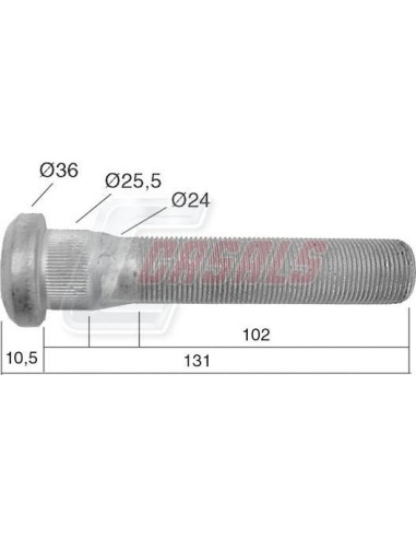 Tornillería de rueda para VOLVO CASALS 21533