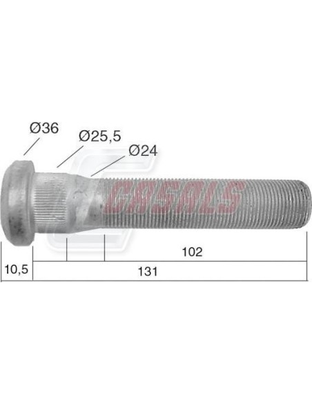 Tornillería de rueda para VOLVO CASALS 21533