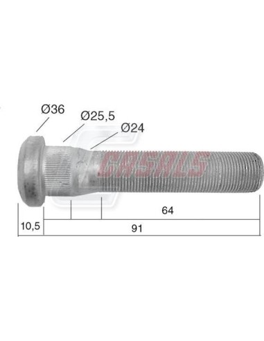 Tornillería de rueda para RENAULT CASALS 21535