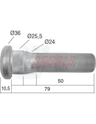 Tornillería de rueda para RENAULT CASALS 21536