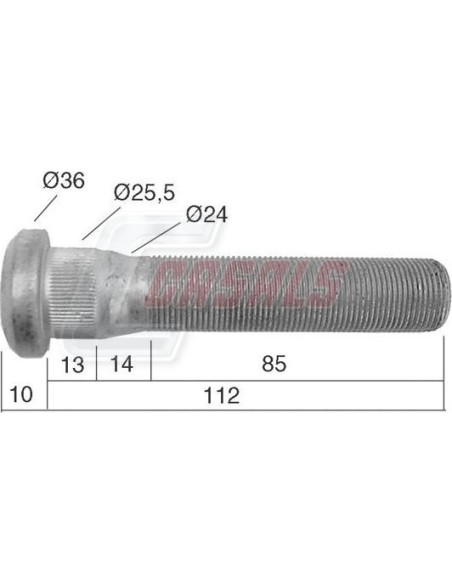 Tornillería de rueda para VOLVO CASALS 21538