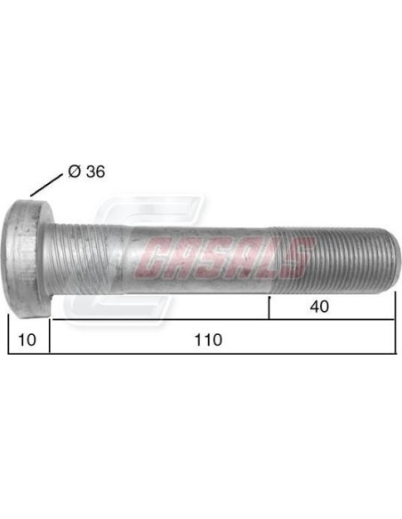 Tornillería de rueda para MERCEDES, MAN CASALS 21540