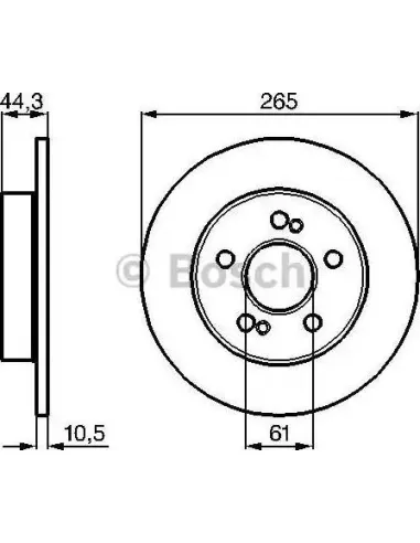 Disco de freno Bosch 986478758