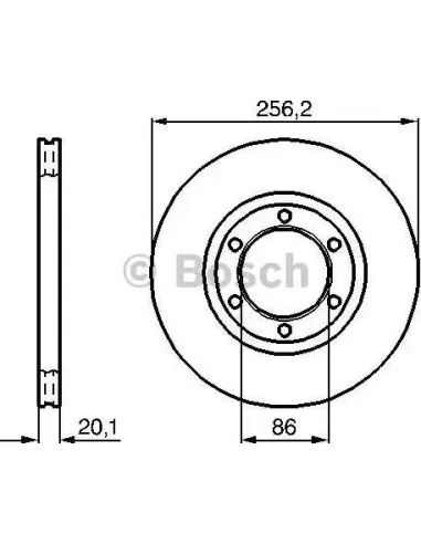 Disco de freno Bosch 986478802