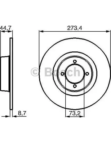 Disco de freno Bosch 986478818