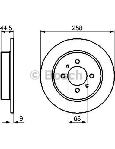 Disco de freno Bosch 986478836