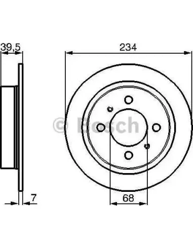 Disco de freno Bosch 986478865