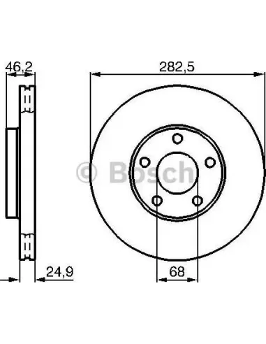 Disco de freno Bosch 986478872