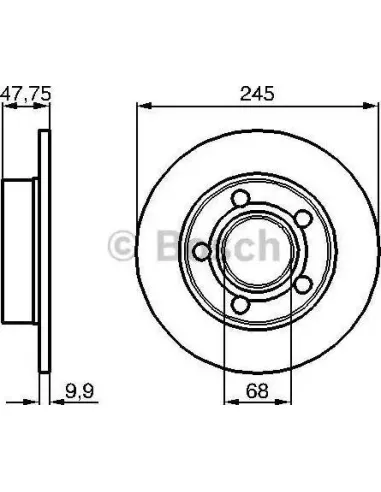 Disco de freno Bosch 986478888