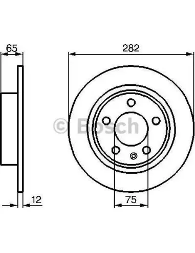 Disco de freno Bosch 986478891