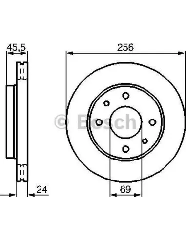 Disco de freno Bosch 986478897