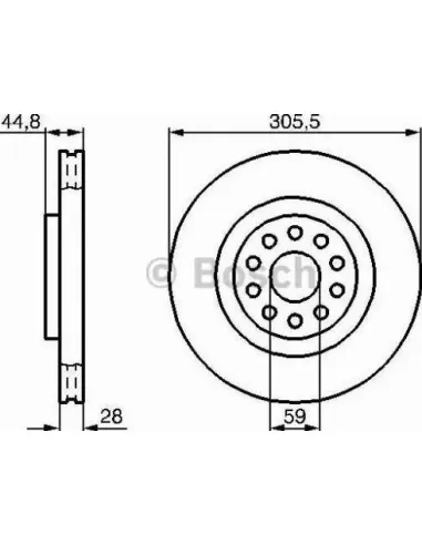 Disco de freno Bosch 986478963