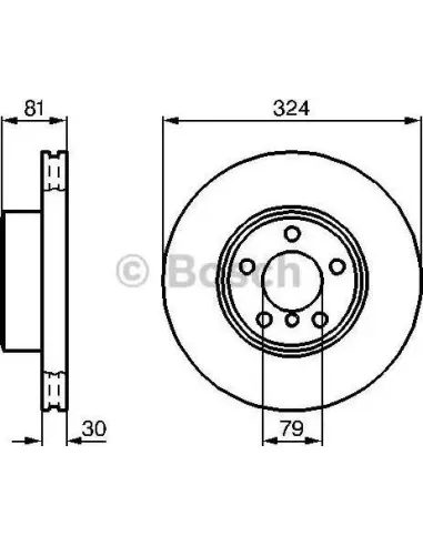 Disco de freno Bosch 986479002