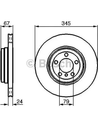 Disco de freno Bosch 986479005