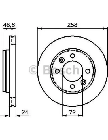 Disco de freno Bosch 986479008