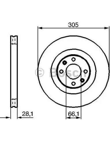 Disco de freno Bosch 986479024