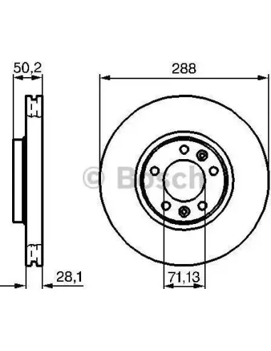 Disco de freno Bosch 986479026