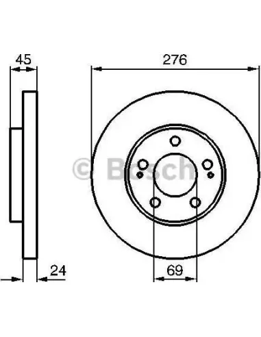 Disco de freno Bosch 986479035