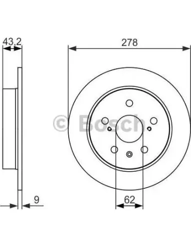 Disco de freno Bosch 986479047