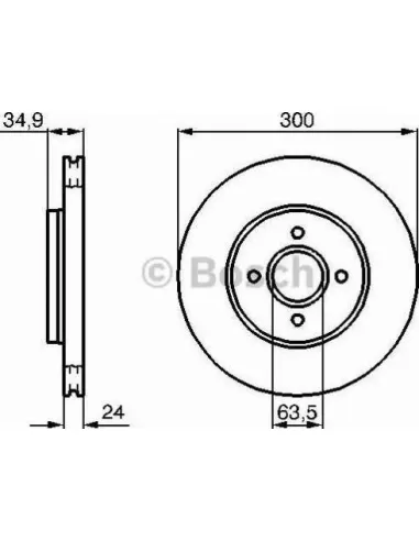 Disco de freno Bosch 986479048