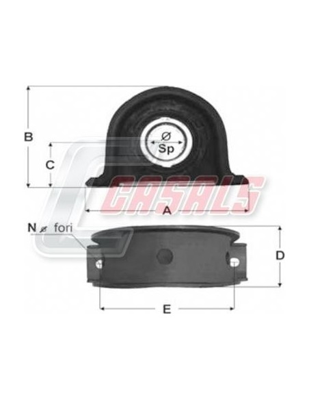 Soporte de transmisión IVECO CASALS ST2