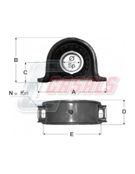 Soporte de transmisión IVECO CASALS ST23