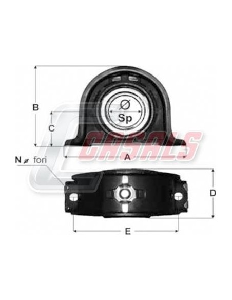 Soporte de transmisión IVECO CASALS ST25