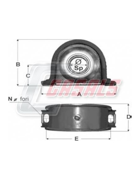 Soporte de transmisión IVECO CASALS ST26