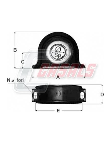 Soporte de transmisión SCANIA CASALS ST27