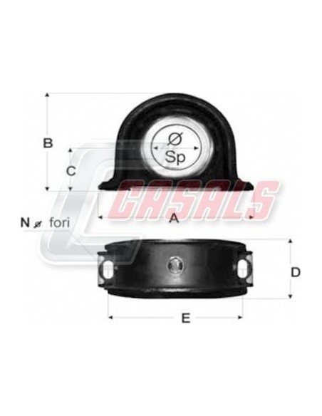 Soporte de transmisión VOLVO CASALS ST29
