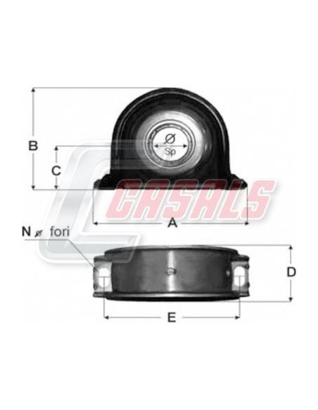 Soporte de transmisión IVECO CASALS ST31
