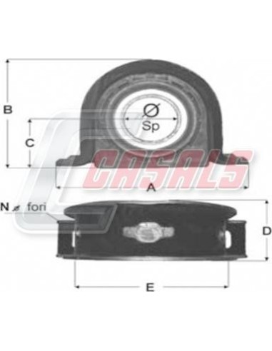 Soporte de transmisión IVECO DAF RENAULT CASALS...