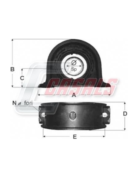 Soporte de transmisión IVECO CASALS ST5