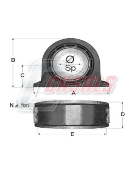 Soporte de transmisión IVECO CASALS ST55