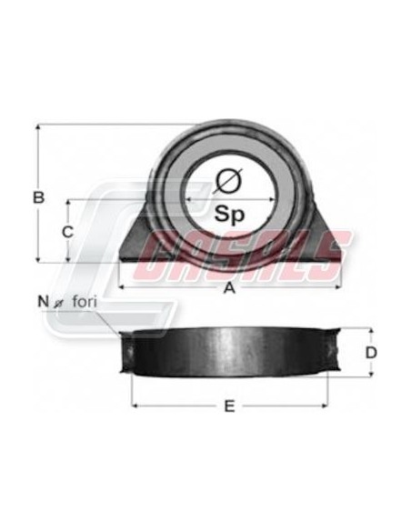 Soporte de transmisión IVECO CASALS ST70