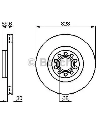 Disco de freno Bosch 986479060