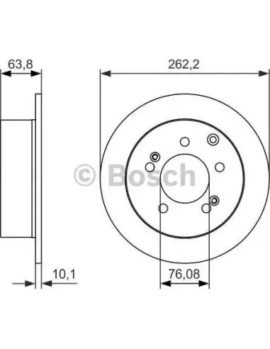 Disco de freno Bosch 986479061