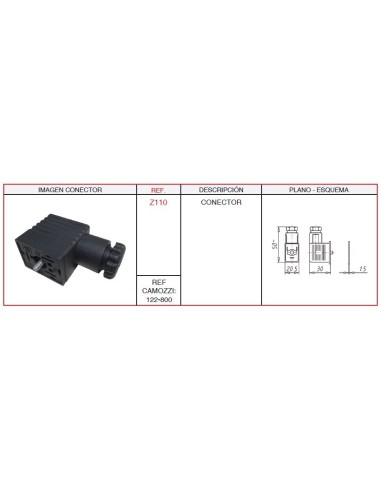 Conector Camozzi CASALS Z110