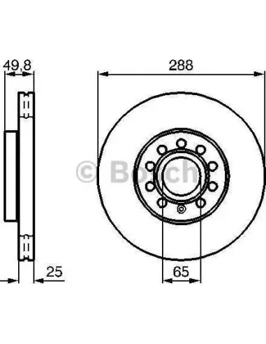 Disco de freno Bosch 986479088