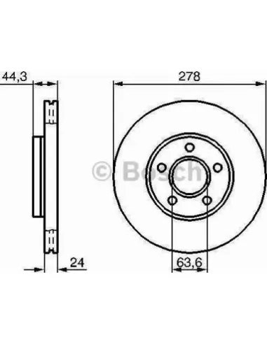 Disco de freno Bosch 986479112