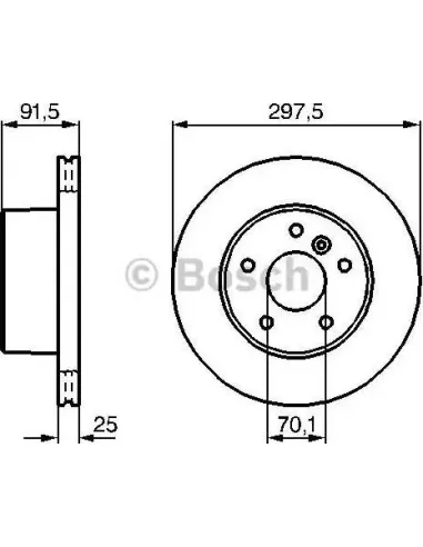 Disco de freno Bosch 986479146