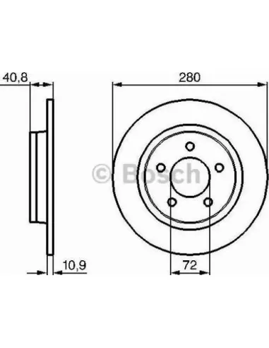 Disco de freno Bosch 986479181