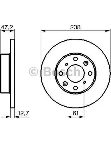 Disco de freno Bosch 986479240