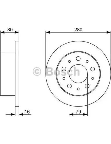 Disco de freno Bosch 986479316