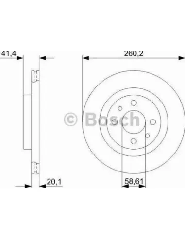 Disco de freno Bosch 986479346