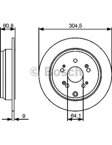 Disco de freno Bosch 986479452