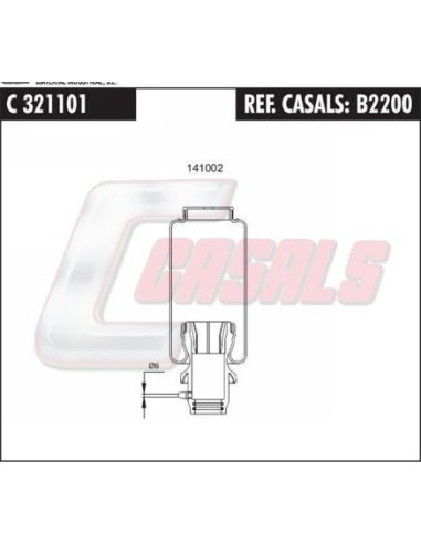 Fuelle de suspensión neumática SCANIA CASALS B2200